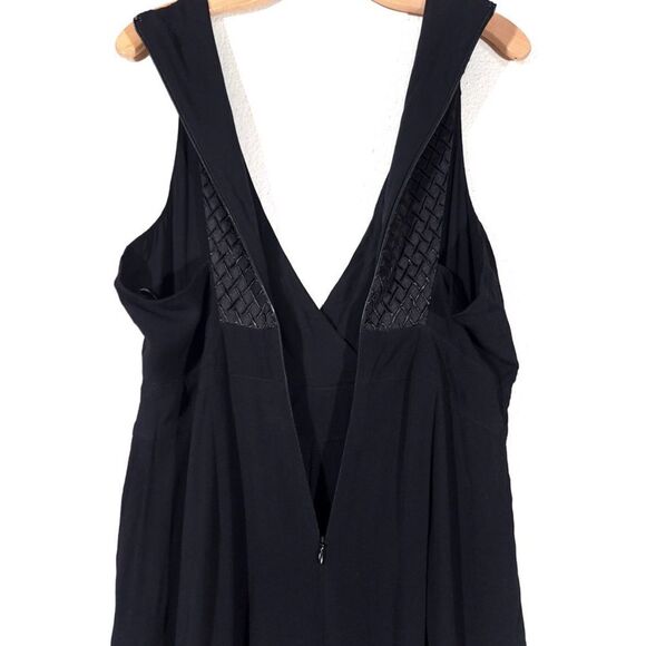 BLESSED ARE THE MEEK Long Island Pleated Diamond Back Jumpsuit in Black Medium - Picture 11 of 12